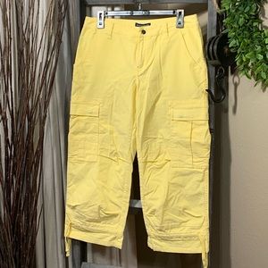 BOSTON PROPER CORDUROY CAPRI PANTS